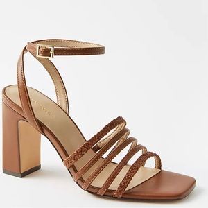 Braided leather sandals